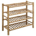 Raft pentru încălțăminte cu raft natural 68 x 28 x 63 cm Bambus - WALTI WALTI