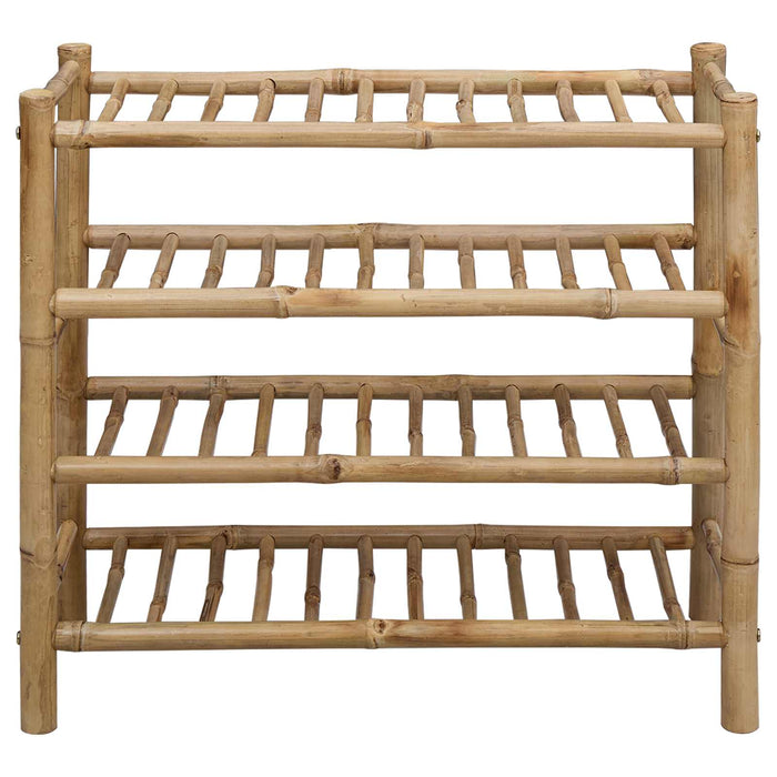 Raft pentru încălțăminte cu raft natural 68 x 28 x 63 cm Bambus - WALTI WALTI