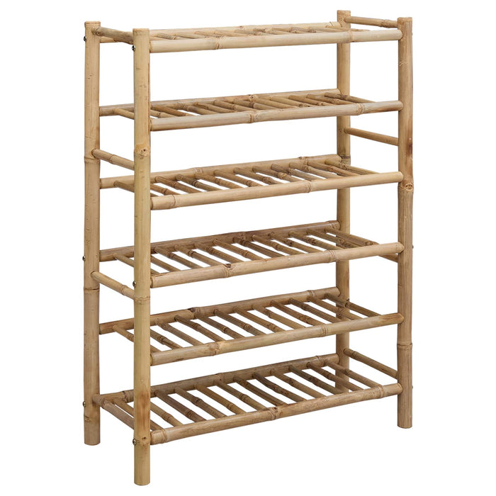 Raft pentru încălțăminte cu raft natural 68 x 28 x 96 cm Bambus - WALTI WALTI
