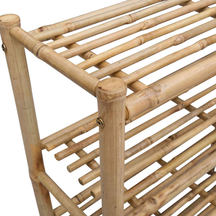 Raft pentru încălțăminte cu raft natural 88 x 27 x 80 cm Bambus - WALTI WALTI