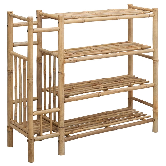 Raft pentru încălțăminte cu raft natural 88 x 27 x 80 cm Bambus - WALTI WALTI