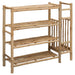 Raft pentru încălțăminte cu raft natural 88 x 27 x 80 cm Bambus - WALTI WALTI