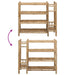 Raft pentru încălțăminte cu raft natural 88 x 27 x 80 cm Bambus - WALTI WALTI