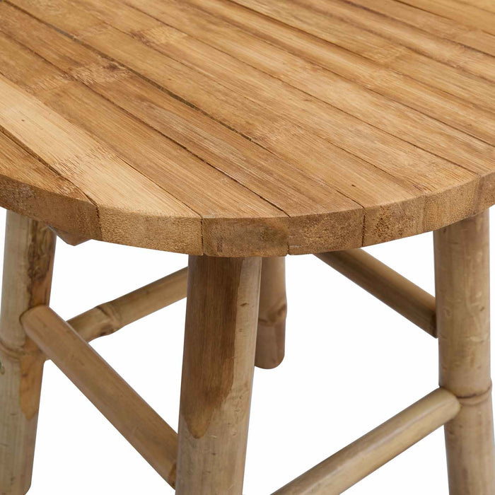 Scaun de grădină natural Ø 38 x 42 cm Bambus - WALTI WALTI