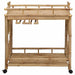 Carucior de vin cu roți natural 85 x 50 x 93 cm Bambus - WALTI WALTI