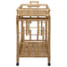 Carucior de vin cu roți natural 85 x 50 x 93 cm Bambus - WALTI WALTI