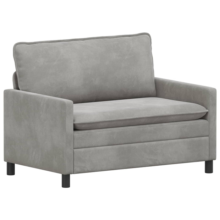 Set de canapea 2 pcs Gri deschis Catifea - WALTI WALTI