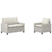 Set de canapea 2 pcs Crem Catifea - WALTI WALTI