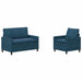 Set de canapea 2 pcs albastru Catifea - WALTI WALTI