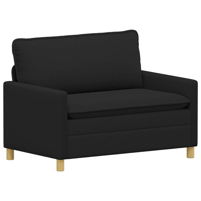 Set de canapea 2 buc. Negru Țesătură WALTI