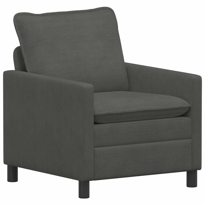 Set de canapea 2 pcs Gri închis Țesătură - WALTI WALTI