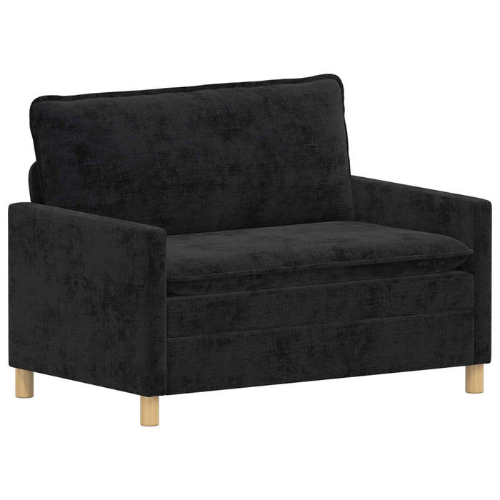 Set de canapea 2 pcs Negru Poliester - WALTI WALTI