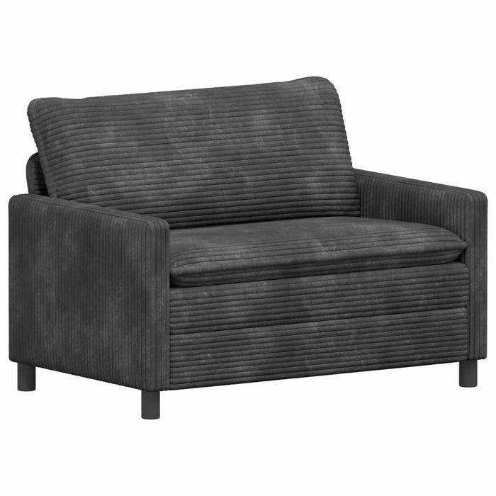 Set de canapea 2 pcs Gri închis Poliester WALTI