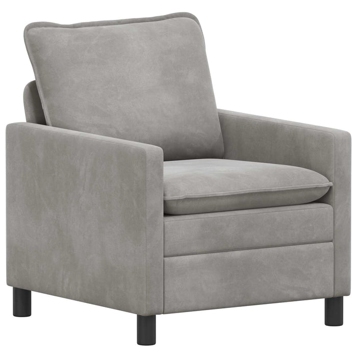 Set de canapea 2 pcs Gri deschis Catifea - WALTI WALTI