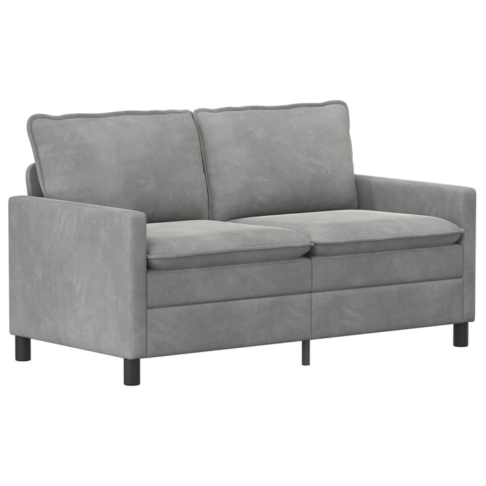 Set de canapea 2 pcs Gri deschis Catifea - WALTI WALTI