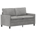 Set de canapea 2 pcs Gri deschis Catifea - WALTI WALTI