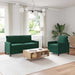 Set de canapea 2 pcs Verde închis Catifea - WALTI WALTI