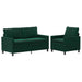 Set de canapea 2 pcs Verde închis Catifea - WALTI WALTI