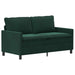 Set de canapea 2 pcs Verde închis Catifea - WALTI WALTI