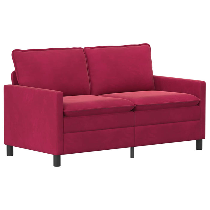 Set de canapea 2 pcs Roșu Vin Catifea - WALTI WALTI