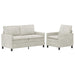 Set de canapea 2 pcs Crem Catifea - WALTI WALTI