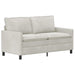 Set de canapea 2 pcs Crem Catifea - WALTI WALTI