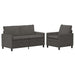 Set de canapea 2 pcs Gri închis Țesătură - WALTI WALTI