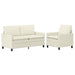 Set de canapea 2 pcs Crem Țesătură - WALTI WALTI