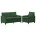 Set de canapea 2 pcs Verde Junglă Țesătură - WALTI WALTI