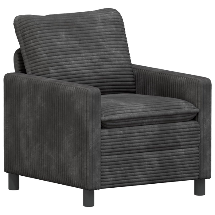 Set de canapea 2 pcs Gri închis Poliester WALTI