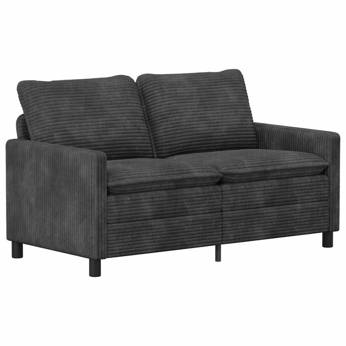 Set de canapea 2 pcs Gri închis Poliester WALTI