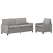 Set de canapea 2 pcs Gri deschis Catifea - WALTI WALTI