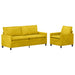 Set de canapea 2 pcs Galben Catifea - WALTI WALTI
