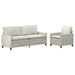 Set de canapea 2 pcs Crem Catifea - WALTI WALTI