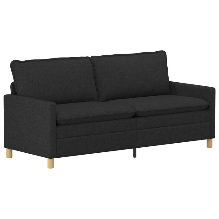 Set de canapea 2 buc. Negru Țesătură WALTI