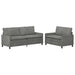 Set de canapea 2 pcs Gri închis Catifea - WALTI WALTI