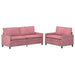 Set de canapea 2 pcs Roz Catifea - WALTI WALTI