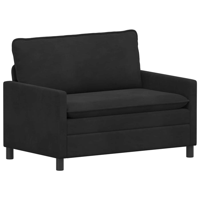 Set de canapea 2 pcs Negru Catifea - WALTI WALTI