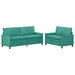 Set de canapea 2 pcs Turcoaz Catifea - WALTI WALTI