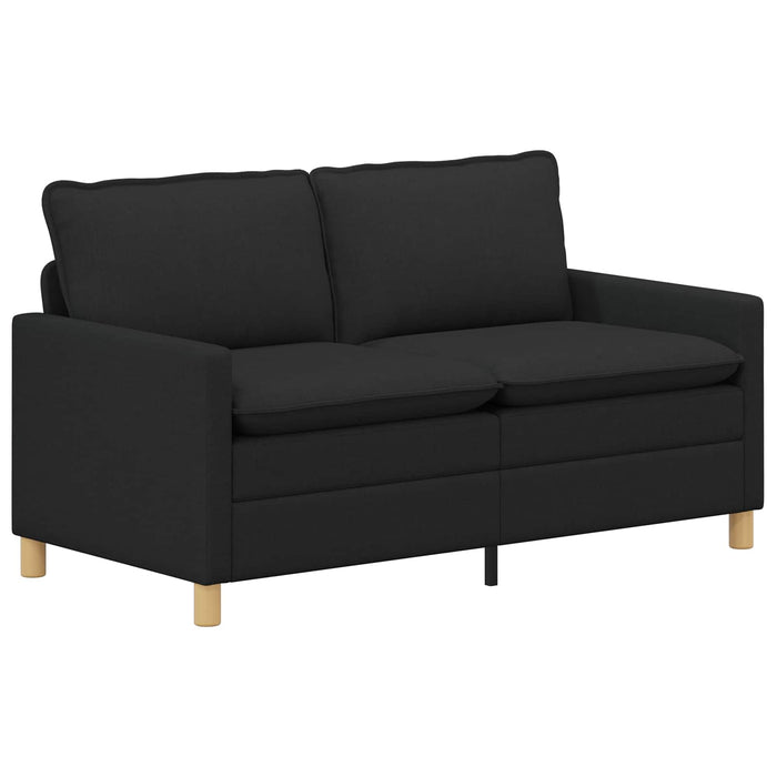 Set de canapea 2 buc. Negru Țesătură WALTI