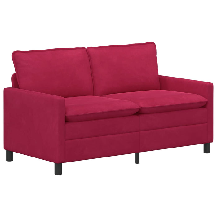 Set de canapea 2 pcs Roșu Vin Catifea - WALTI WALTI