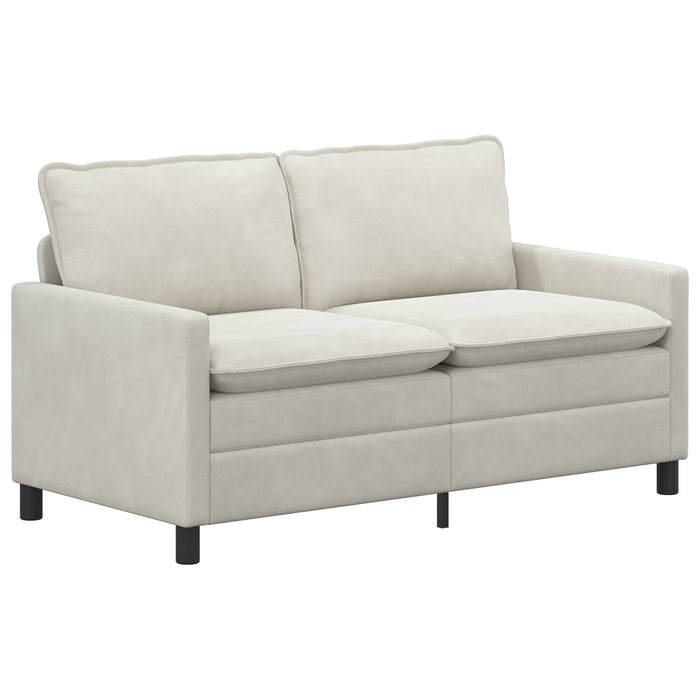 Set de canapea 2 pcs Crem Catifea - WALTI WALTI
