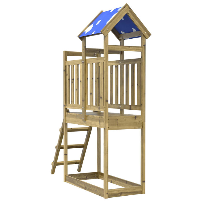 Turn de joacă Maro 52,5 x 110,5 x 215 cm Lemn impregnate solid - WALTI WALTI