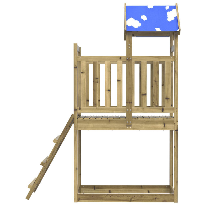 Turn de joacă Maro 52,5 x 110,5 x 215 cm Lemn impregnate solid - WALTI WALTI
