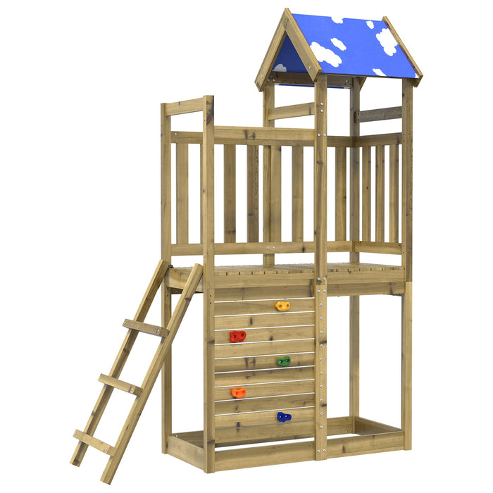 Turn de joacă Maro 110,5 x 52,5 x 215cm Lemn impregnate solid - WALTI WALTI