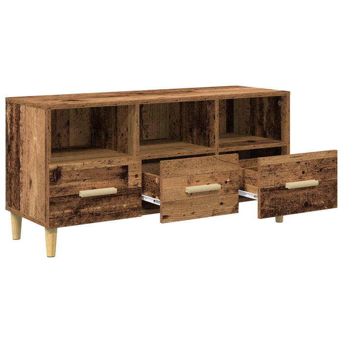 Cabinet TV Lemn vechi 102 x 35,5 x 50 cm Lemn compozit - WALTI WALTI