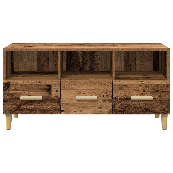 Cabinet TV Lemn vechi 102 x 35,5 x 50 cm Lemn compozit - WALTI WALTI