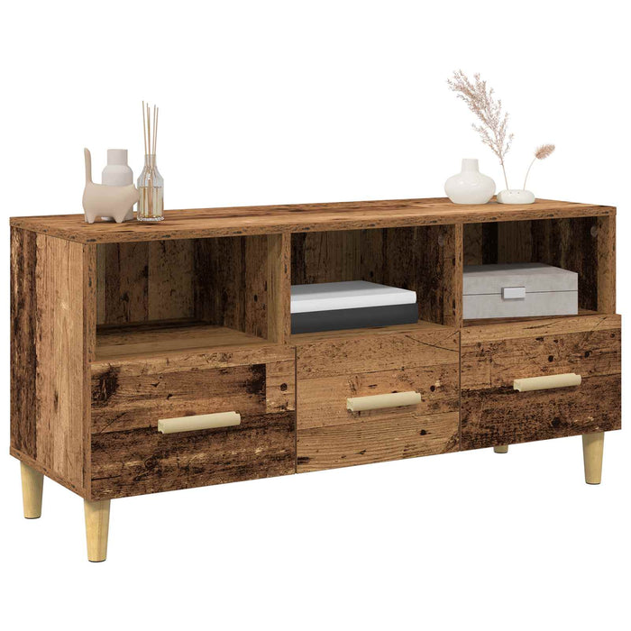 Cabinet TV Lemn vechi 102 x 35,5 x 50 cm Lemn compozit - WALTI WALTI