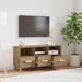 Cabinet TV Stejar artizanal 102 x 35,5 x 50 cm Lemn compozit - WALTI WALTI