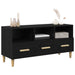 Cabinet TV Stejar Negru 102 x 35,5 x 50 cm Lemn compozit - WALTI WALTI